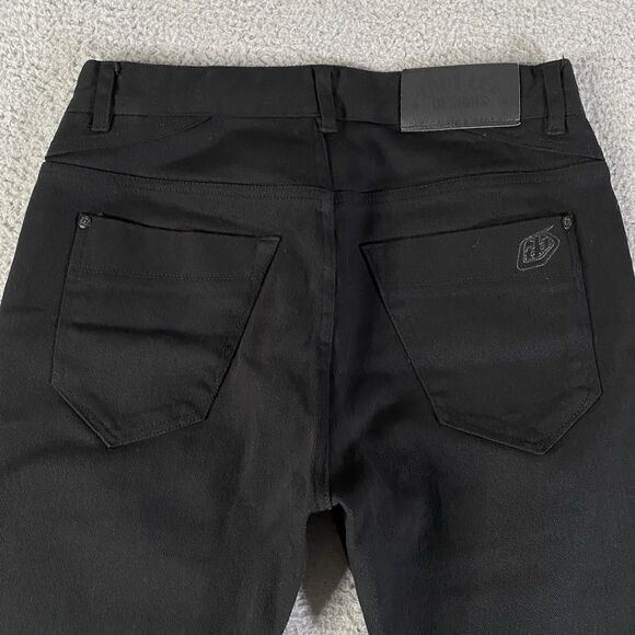 Troy Lee Designs TLD Jeans Mens 30x32 Black Straight Leg Stretch Denim Casual - Picture 5 of 12